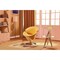 Manhattan Comfort Tulip Swivel Accent Chair in Yellow and Polished Chrome AC029-YL - alternate 5